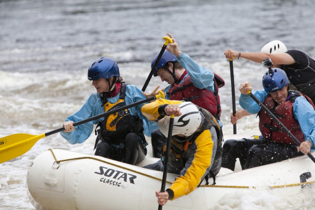 Alexandra Cousteau explores the Ottawa river with Esprit Rafting Adventures at ële-du-Grand-Calumet in Quebec, Canada.